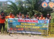 Bhabinkamtibmas Polsek Pahandut bersama TSAK dan Babinsa Lakukan Patroli Karhutla di Kelurahan Menteng